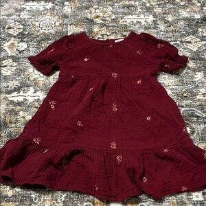 Cat & Jack Burgundy Kids Dress
